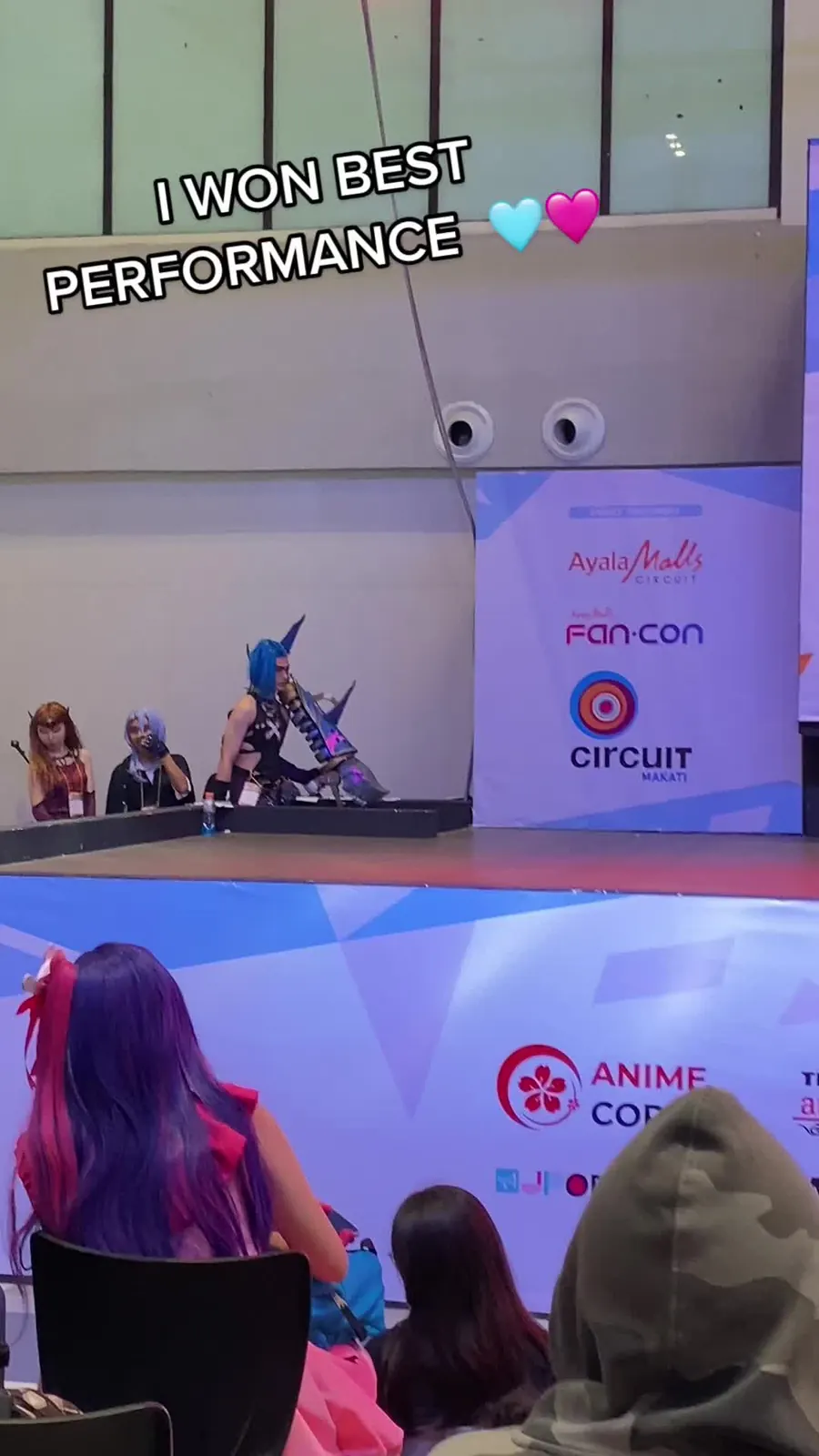 Kai Saga winning Best Performance as Jinx at the FanFes cosplay catwalk, Ayala Malls Circuit Makati