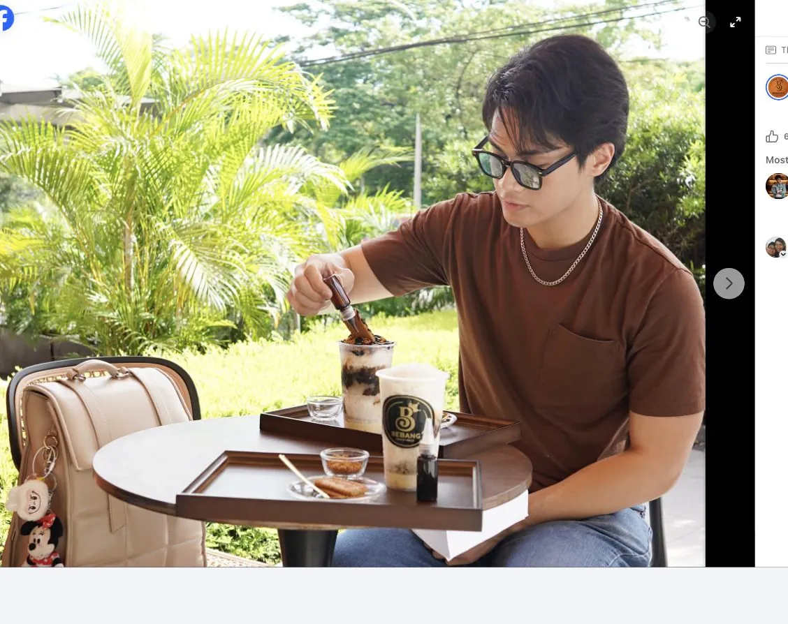 Kai Saga at the Bebang Kape Krunch launch event, photographed by The Philippine Star
