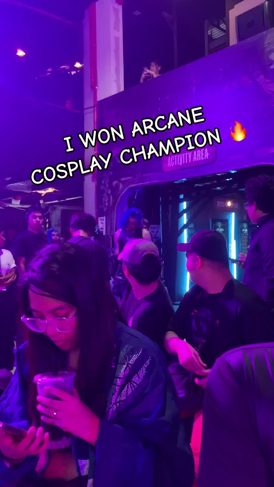 Kai Saga crowned champion at the official Arcane Jinx's Safehouse cosplay competition by Riot Games PH and Rumble Royale